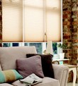 Creped Natural Pleated Blind