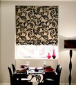 Peruvian Jet Roman Blind